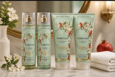 Bath & Body Works Fairytale Mist & Body Cream Set Of 4 Rare, HTF