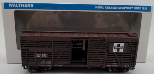 Walthers 931-1681 HO Atchison, Topeka y Santa Fe 40' Stock Car - Listo para funcionar EX | Zustand: Used