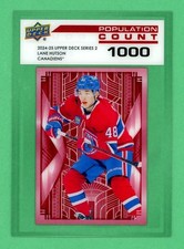 2024-25 UD Lane Hutson Population Count 1000 RC Rookie Card #PC-58