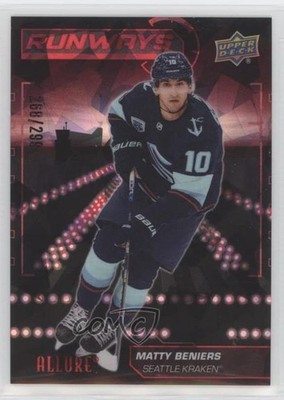 2022 Upper Deck Allure Runways Red 268/299 Matty Beniers #RW-17 Rookie RC 0tq9