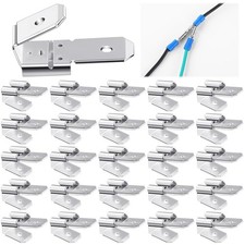 25 Pcs Double Piggyback Spade Connectors, Electrical Male Female...