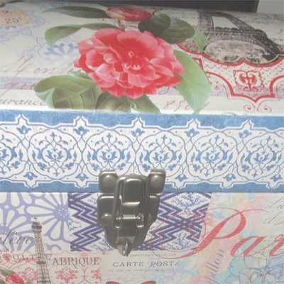 Paris Eiffel Tower Floral Butterfly Vintage Decorative Storage Box Cardboard Li 