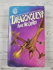 1980 Del-Rey Books - Dragonquest by Anne McCaffrey Paperback Acceptable 