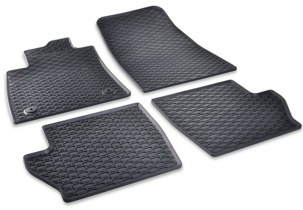 GummifußMatten Set FüR Ford Fiesta MK8 Ab 2017- FußMatten Gummimatten Automatten-image