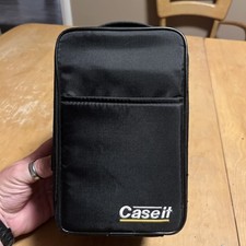 Case-It Black 15 CD Hard Storage Carrying Bag Zipper Front Pouch Vintage 90s VG
