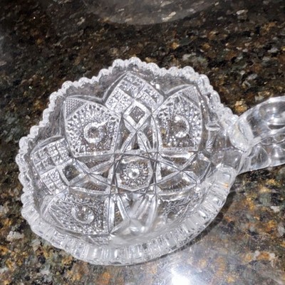 This item is a vintage Imperial Glass Nappy dish from their Nucut line #569