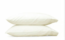 M212 Matouk Nocturne Ivory 600 T/Cnt Sateen 100 Egyptian Cotton King Pillowcase