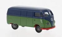 Brekina 32075 - 1/87 Vw T1A Kasten, Dunkelblau/GrüN, 1950 - Neu
