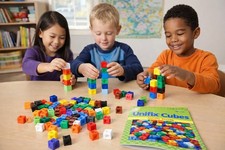 Didax Unifix Cubes Lot  5 lbs Math Linking Cubes w/ Activity Book