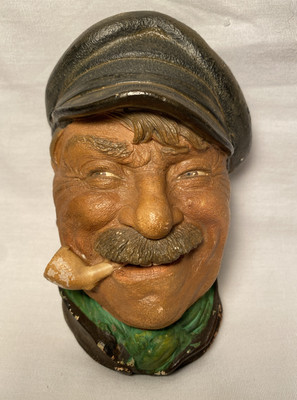 Man With Pipe Chalk head - similar to Bossons Heads- Made In England