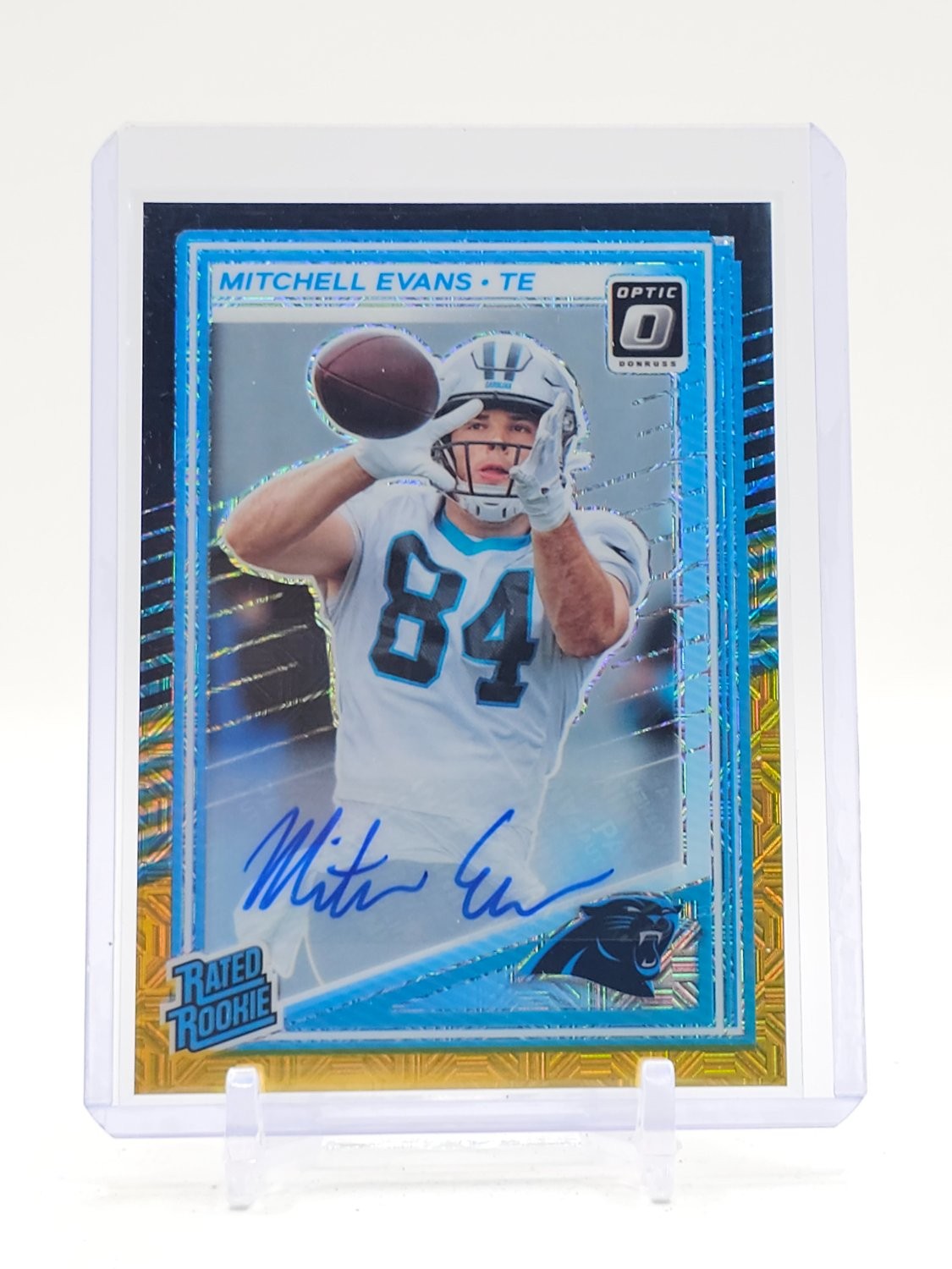 Mitchell Evans Panini Donruss Optic #254 Autograph Black Gold
