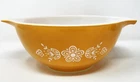 VINTAGE PYREX 442 BUTTERFLY GOLD NESTING CINDERELLA 1 1/2 QT MIXING BOWL