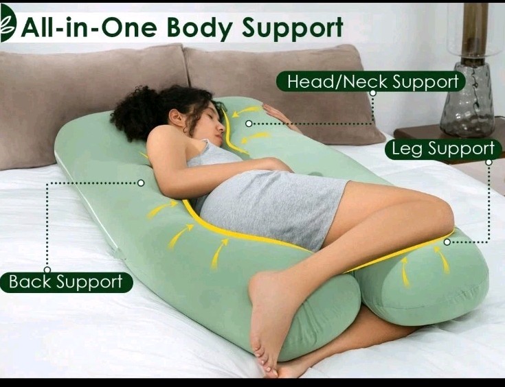 QUEEN ROSE Cooling Pregnancy Pillows, U Shaped Full Body Mat