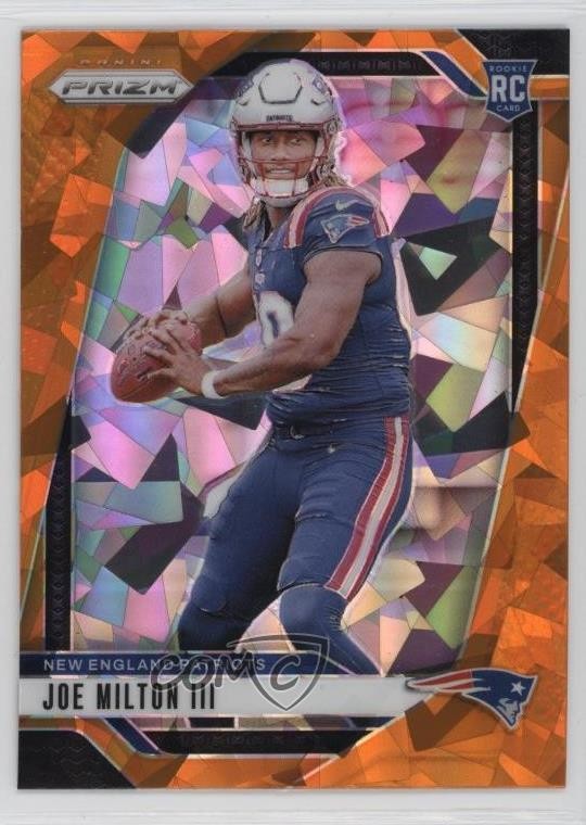 2024 Panini Prizm Rookies Orange Ice Prizm Joe Milton III #354 Rookie RC