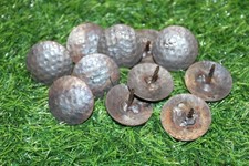 10-Hammered Top CLAVOS,1-1/2 Inch Hand Forged Nails,Western Decor,Wood Accent