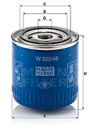 Mann-Filter W 920/48 ÖLfilter FüR Daihatsu,Ford Australien,Nissan