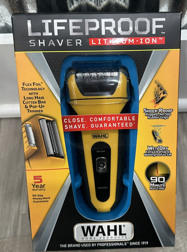 Wahl Waterproof Rechargeable Electric Shaver with Precision Trimmer Men's Beard