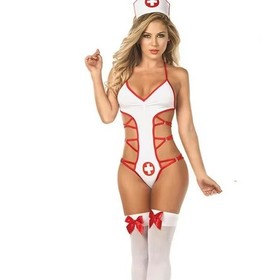 Nurse Uniform Cosplay Costumes Women Sexy Lingerie Porno Suit Bra with Panties