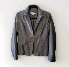 New York and Company Gray Womens Blazer Size 6