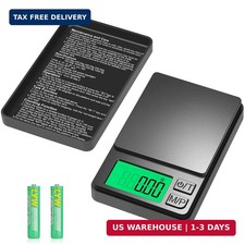 Digital Pocket Scale 1000G X 0.01G, Portable Precision Gram Scale Jewelry Sca
