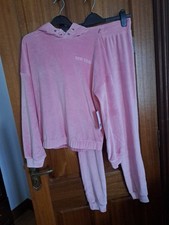 Girls Pink Velour Tracksuit 12/13 F@F