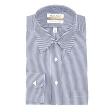 Gold Label Roundtree Yorkee Stripe Button Down Shirt Blue 15.5 in 35