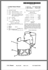 US Patent sale Splash Out Guard US Patent  11,661,731 B2 Read the description