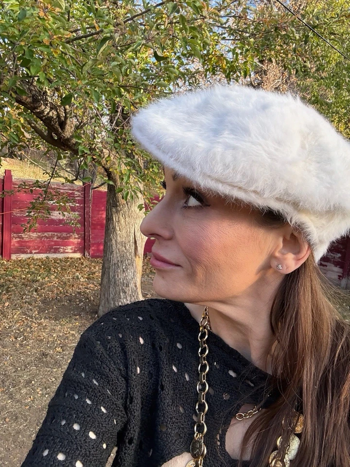 Gorra de Newsboy Kangol 504 Furgora de Colección - Color Crema Medio 45% Angora Foto 2 de 4