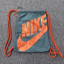 Nike Vintage Drawstring Bag 12X17 Orange Pock...