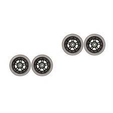 2 Paar Roller Räder stummschalten Ersatzräder für Gepäckkoffer Baby Swing Car