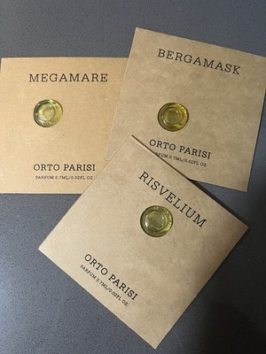 Orto Parisi Bergamask/ Megamare/Risvelium Parfum 0.7ml / 0.02 fl oz New