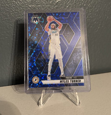 W2024-25 Panini Mosaic Myles Turner #153 Blue Mosaic Prizm Serial #44/85
