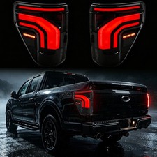 Pair For 2021-25 Ford F150 Led Tail Lights Rear Lamps Assembly Startup Animation Pair For 2021-25 Ford F150 Led Tail Lights Rear Lamps Assembly Startup Animation