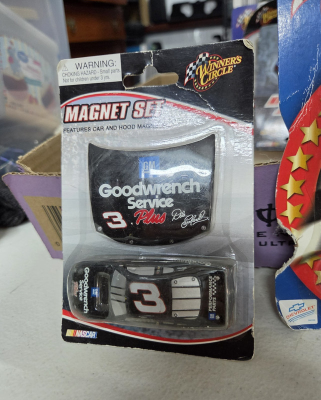 Winner's Circle Dale Earnhardt #3 NASCAR Magnet Set w/ Car & Hood Magnets