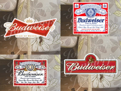 3M Budweiser Beer Logo Custom Vinyl Sticker Decal fan car vehicle tumbler Sz 3"-18"