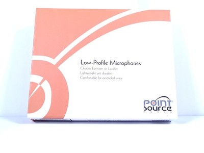 Point Source Audio  Low-Profile Mic Model: CR-8WS-XSH-BE - In Original Box
