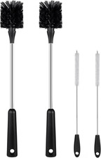  4 Pack Water Bottle Brush  Straw Cleaner Set,Stainless Steel Long Handle Baby