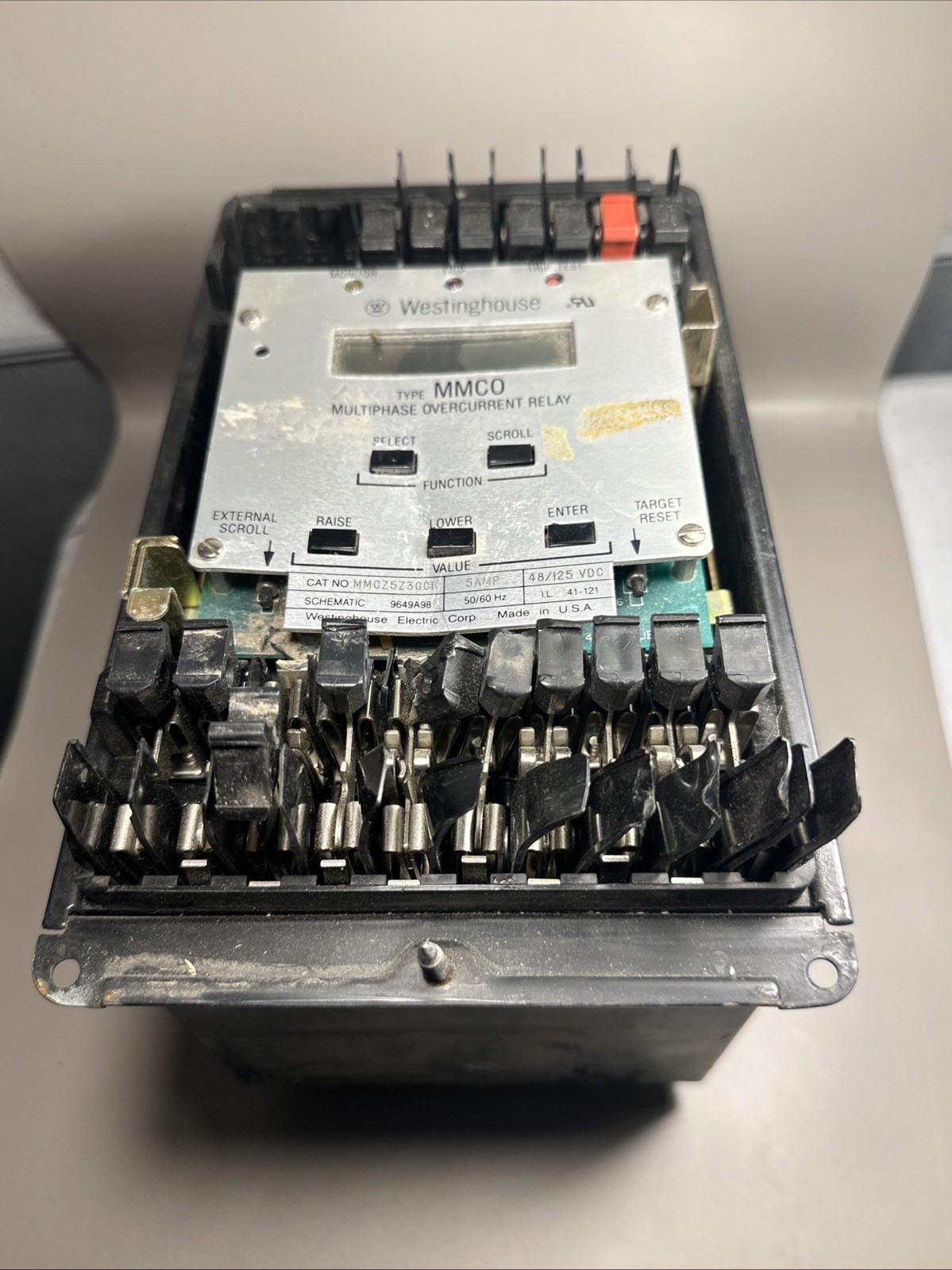Westinghouse MMCO/ MMCZ5Z3GC1 Multiphase Overcurrent Relay, For PARTS