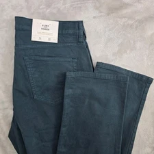 Flint and Tinder 365 Chino Straight Fit  Mens 34x32 Dark Teal Cotton Pants NWT