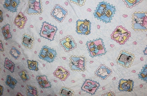 Trapunta bambino vintage fatta a mano jelly bean giunzione cambray pony - Foto 9 di 13