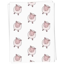 Geschenkpapier/Geschenkanhänger "Tanzendes Lamm" (GI052750)