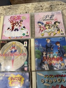 SUPER REAL MAHJONG PV Panasonic 3DO Lot Of 8  Hokubu Tsushin Kogyo Doraemons