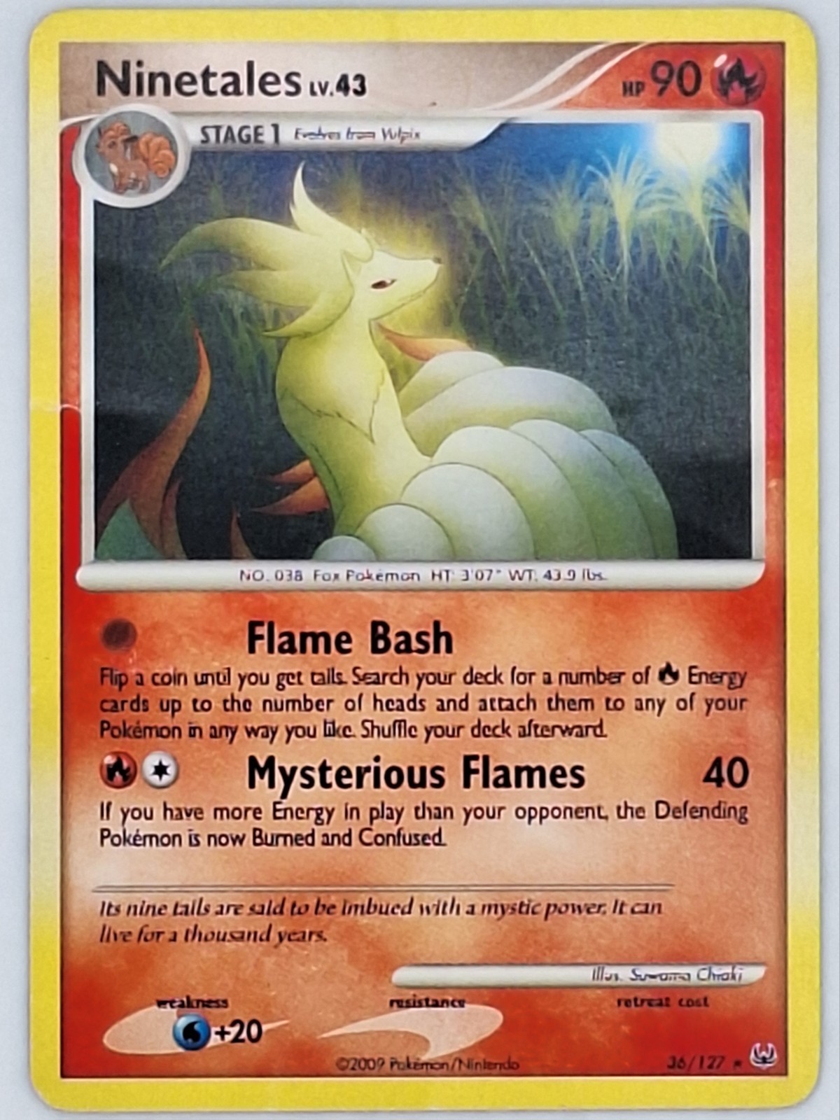 Ninetales 36/127 Pokemon - Platinum MP