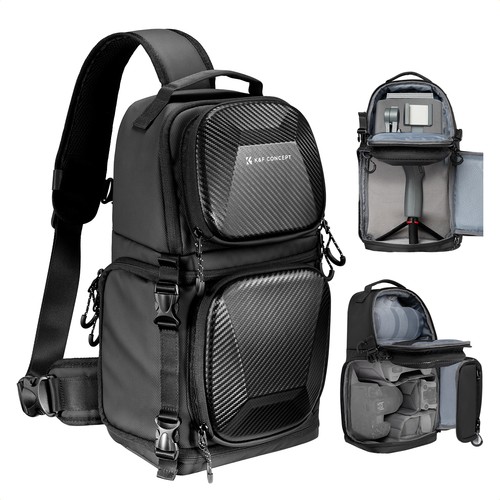 K&F Concept 10L Camera Sling Bag Crossbody Hardshell Camera Case Photography Bag