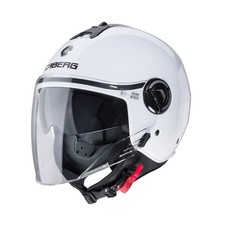 CASCO MOTO SCOOTER DEMI-JET CABERG RIVIERA V4X BIANCO LUCIDO TAGLIA S