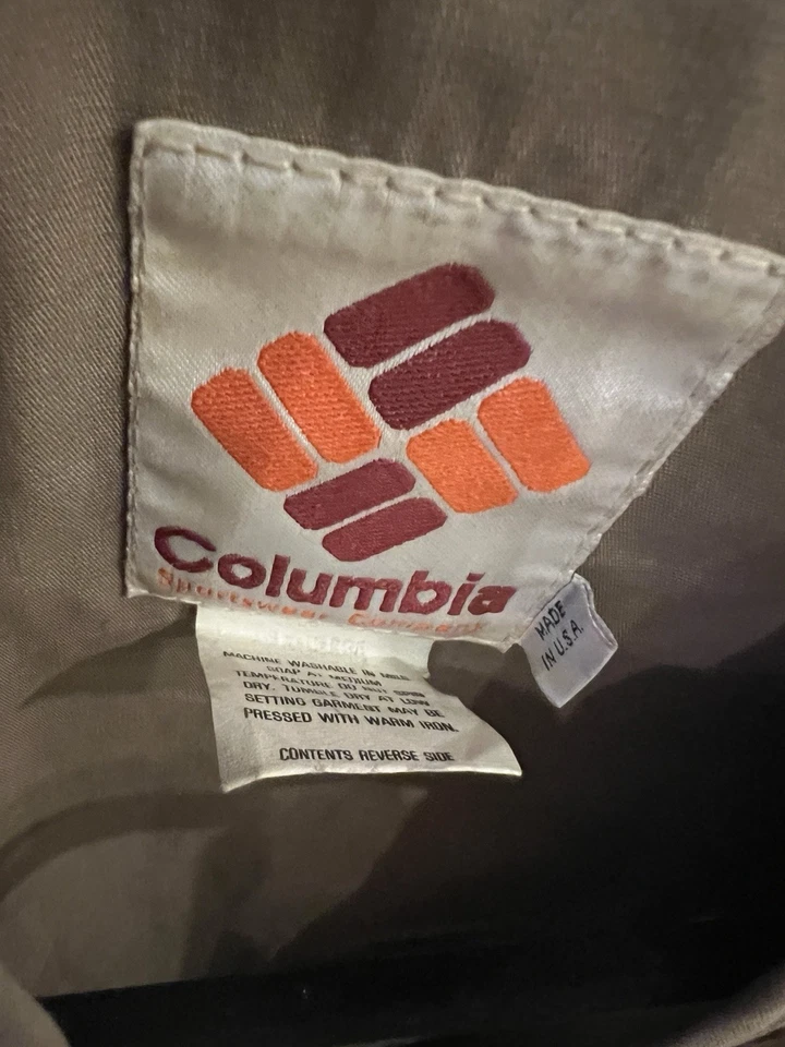 Chaleco de pesca vintage XL Columbia G Loomis para hombre - Hecho en EE. UU. Raro Foto 2 de 4