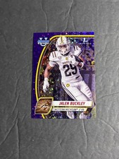 2024 Bowman University Chrome Jalen Buckley #86 Purple Mini-Diamond Refractor
