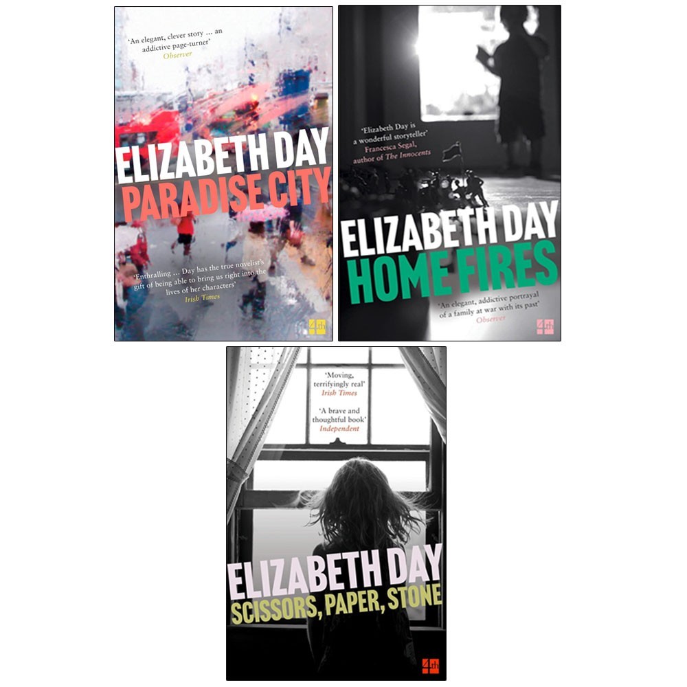 Elizabeth Day Collection 3 Books Set Paradise City, Home Fires, Scissors Paper