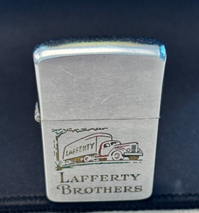 Vintage, ZIPPO Lighter (LAFFERTY BROTHERS TRUCKING)