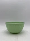 VTG Fire-King Jadeite Swirl Bowl 1950s Anchor Hocking Green Glass Ovenware